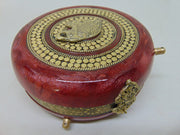 Women's Brass Metal Clutch Purse Bag