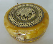Women's Brass Metal Clutch Purse Bag