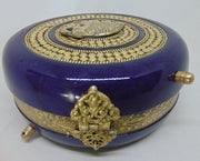 Women's Brass Metal Clutch Purse Bag