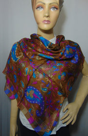 Assorted Kani print pure Silk scarf Wrap