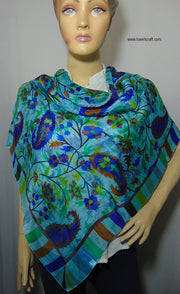 Assorted Kani print pure Silk scarf Wrap