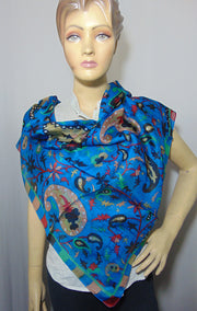 Assorted Kani print pure Silk scarf Wrap