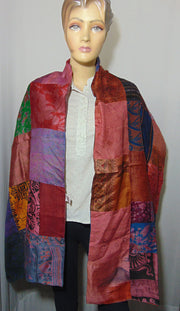 Assorted 36 Patch Long pure Silk reversible Scarves
