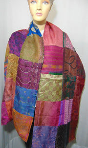 Assorted 36 Patch Long pure Silk reversible Scarves