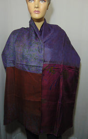 Assorted 4 Patch Long Silk reversible Scarves
