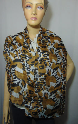 Rectangular Accessory Scarf Silk Prints