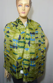 Rectangular Accessory Scarf Silk Prints