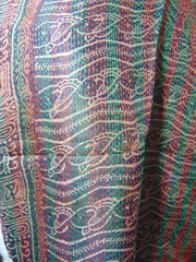 Long Silk kantha work reversible Scarves