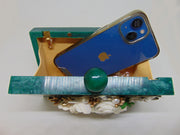 Handicraft Beautiful Flower Box Clutch Bag Purse