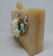 Handicraft Beautiful Flower Box Clutch Bag Purse