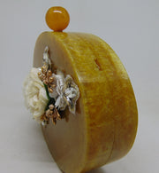 Womens Acrylic Embellished Clutch purse
