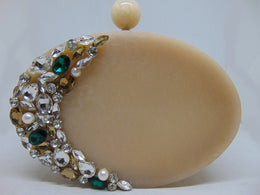 Designer Resin stone Embellishment Clutch