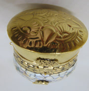 silver mop Mosaic brass metal frame box Clutch purse