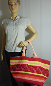 Cotton Hand-loom Durries Rug Bag