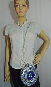 Round Metal Clutch Bag