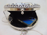 Round Metal Clutch Bag