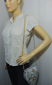 Heart shape shell nacre stone mosaic bag