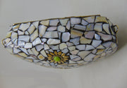 Heart shape shell nacre stone mosaic bag