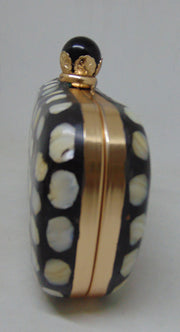 oval shape Mop Inlay Resin Clutch Purse