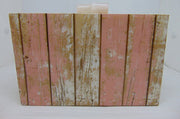 wood Resin Box clutch purse