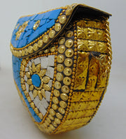 Metal Bag Stone Bag Ethnic