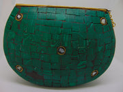 Ethnic Evil Eye Mosaic Metal Clutch
