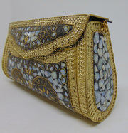 Metal Mosaic Handmade Metal Clutch Purse Evening Bag