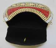Gift Metal Bag Shell Stone Mosaic