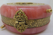 Handmade Pink Vintage Clutch Bag