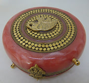 Handmade Pink Vintage Clutch Bag