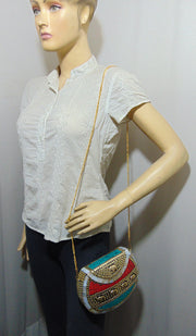 Gift Metal Bag Shell Stone Mosaic