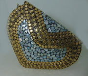 Handmade Mother of Pearl Metal Bag