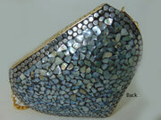 Handmade Mother of Pearl Metal Bag
