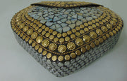 Handmade Mother of Pearl Metal Bag