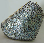 Handmade Mother of Pearl Metal Bag