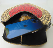 Handmade Mosaic Metal Clutch Bag