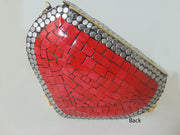 Handmade Mosaic Metal Clutch Bag