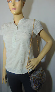 Metal stud Vintage Clutch purse