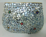 Mop Silver Mosaic Purse Wedding Gift for her