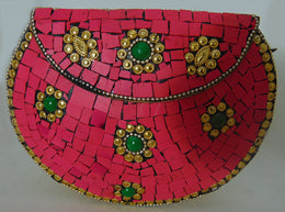 Pink And Golden Mosaic