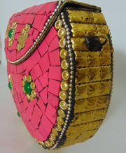 Pink And Golden Mosaic