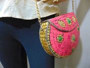 Pink And Golden Mosaic