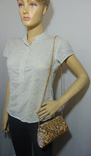 Golden purse for bridal