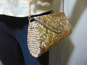 Golden purse for bridal