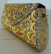 Golden purse for bridal