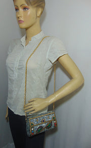 Mop mosaic clutch purse