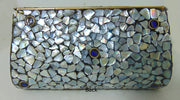 Mop mosaic clutch purse