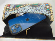 Mop mosaic clutch purse