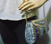 Wedding Brass Mop Clutch