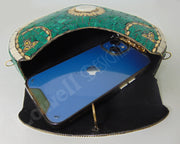 metal mosaic purse Vintage clutch